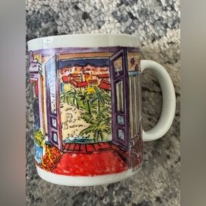 Chaleur Burrows Masters Collection R. Duly Coffee Mug Cup French Rivera Balcony